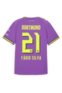 Borussia Dortmund Fabio Silva #21 Jalkapallovaatteet Kolmaspaita 2026-27 Lyhythihainen